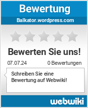 Bewertungen zu balkator.wordpress.com