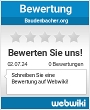 Bewertungen zu baudenbacher.org