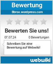 Bewertungen zu bbrox.wordpress.com