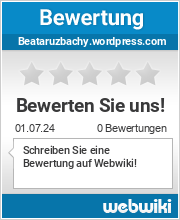 Bewertungen zu beataruzbachy.wordpress.com