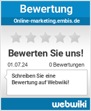 Bewertungen zu online-marketing.embis.de