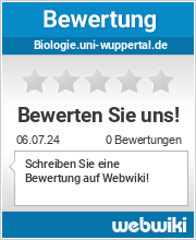 Bewertungen zu biologie.uni-wuppertal.de