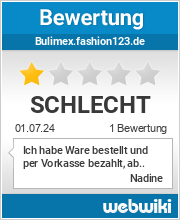 Bewertungen zu bulimex.fashion123.de