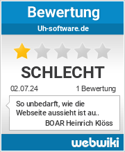 Bewertungen zu uh-software.de