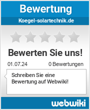 Bewertungen zu koegel-solartechnik.de