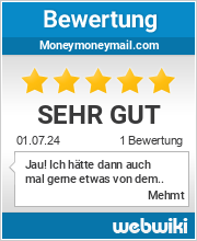 Bewertungen zu moneymoneymail.com