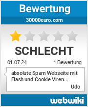 Bewertungen zu 30000euro.com
