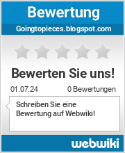 Bewertungen zu goingtopieces.blogspot.com