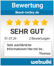 Bewertungen zu beach-trolley.de