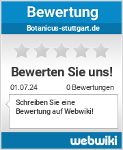 Bewertungen zu botanicus-stuttgart.de