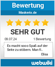 Bewertungen zu maskerix.de