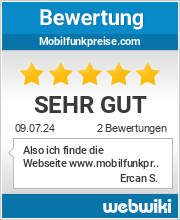 Bewertungen zu mobilfunkpreise.com