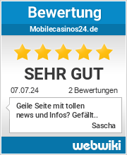 Bewertungen zu mobilecasinos24.de