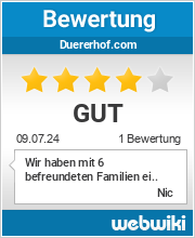 Bewertungen zu duererhof.com