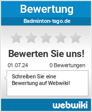 Bewertungen zu badminton-tsgo.de