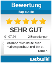 Bewertungen zu bag-out.de