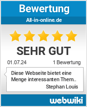 Bewertungen zu all-in-online.de