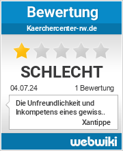 Bewertungen zu kaerchercenter-rw.de