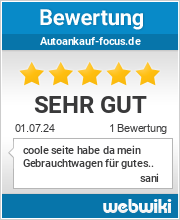 Bewertungen zu autoankauf-focus.de