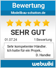 Bewertungen zu modellbau-schatton.de