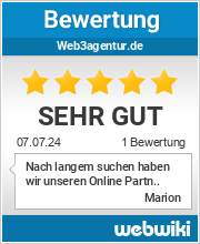 Bewertungen zu web3agentur.de