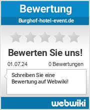 Bewertungen zu burghof-hotel-event.de