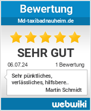 Bewertungen zu md-taxibadnauheim.de