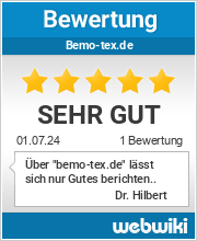 Bewertungen zu bemo-tex.de