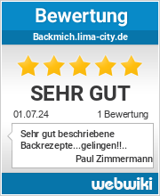 Bewertungen zu backmich.lima-city.de