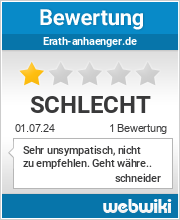 Bewertungen zu erath-anhaenger.de