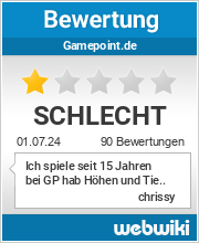 Bewertungen zu gamepoint.de
