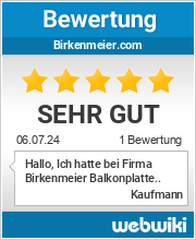 Bewertungen zu birkenmeier.com