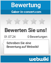 Bewertungen zu gabor-in-concert.com