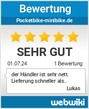 Bewertungen zu pocketbike-minibike.de