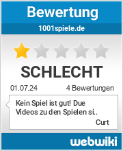 Bewertungen zu 1001spiele.de
