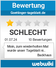 Bewertungen zu goettinger-tageblatt.de
