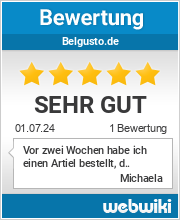 Bewertungen zu belgusto.de