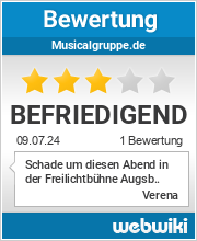 Bewertungen zu musicalgruppe.de
