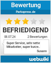 Bewertungen zu parkxpress.de