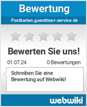 Bewertungen zu postkarten.guenthner-service.de