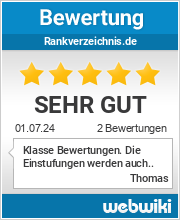 Bewertungen zu rankverzeichnis.de