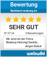 Bewertungen zu burkhard-neuburg.de