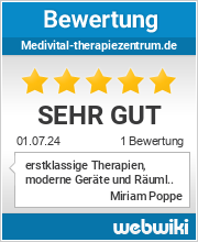 Bewertungen zu medivital-therapiezentrum.de