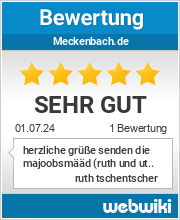 Bewertungen zu meckenbach.de