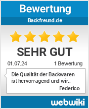 Bewertungen zu backfreund.de