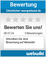Bewertungen zu christlicher-saengerbund.de