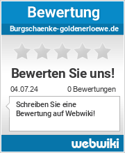 Bewertungen zu burgschaenke-goldenerloewe.de