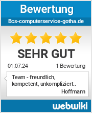 Bewertungen zu bcs-computerservice-gotha.de