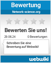 Bewertungen zu network-science.org