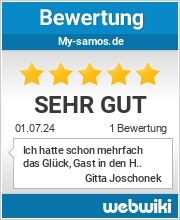 Bewertungen zu my-samos.de